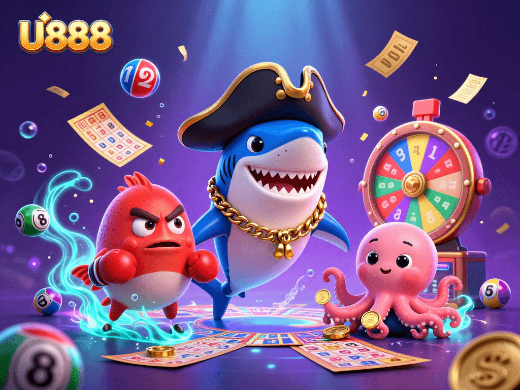 Experience thrilling gaming adventures with U888's dynamic representation of underwater casino fun.