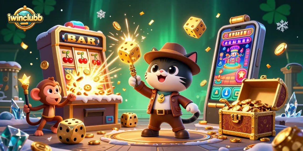 Experience thrilling wins with iwinclubb's captivating casino adventure scene!