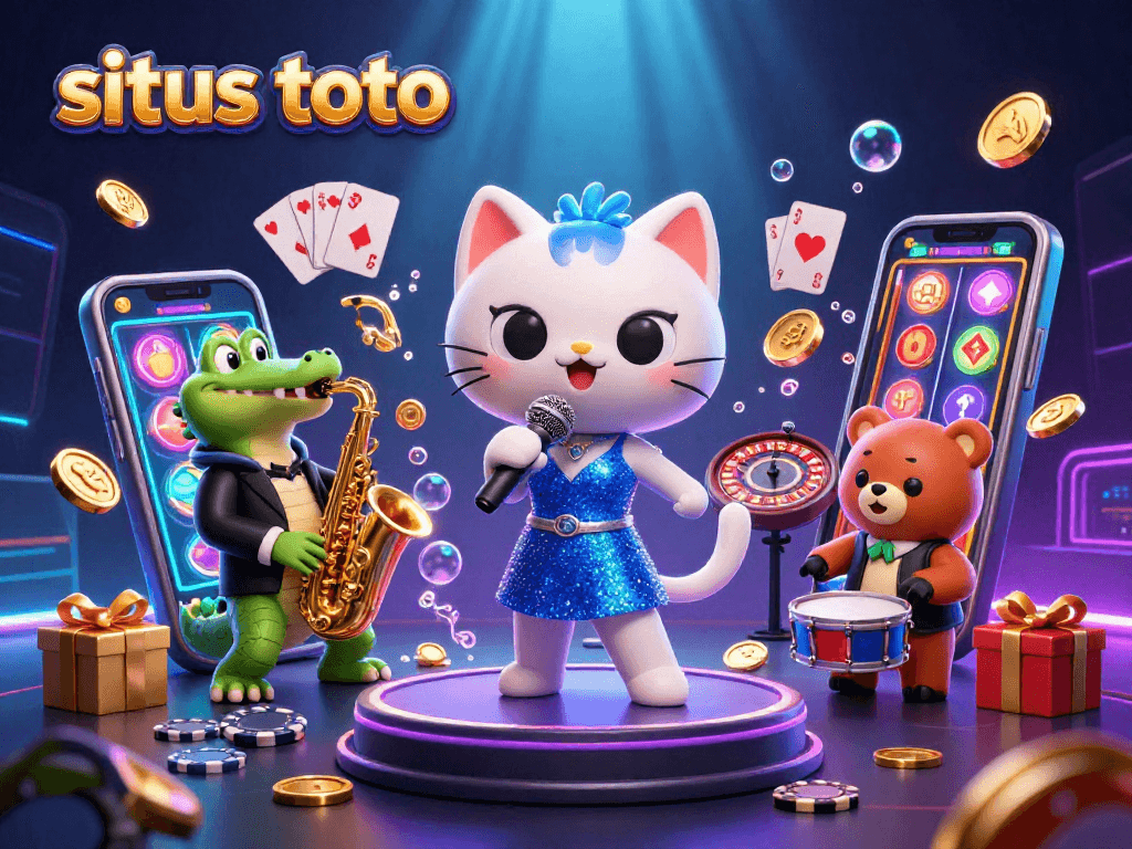 Engage in situs toto gameplay with vibrant characters and dynamic casino elements.