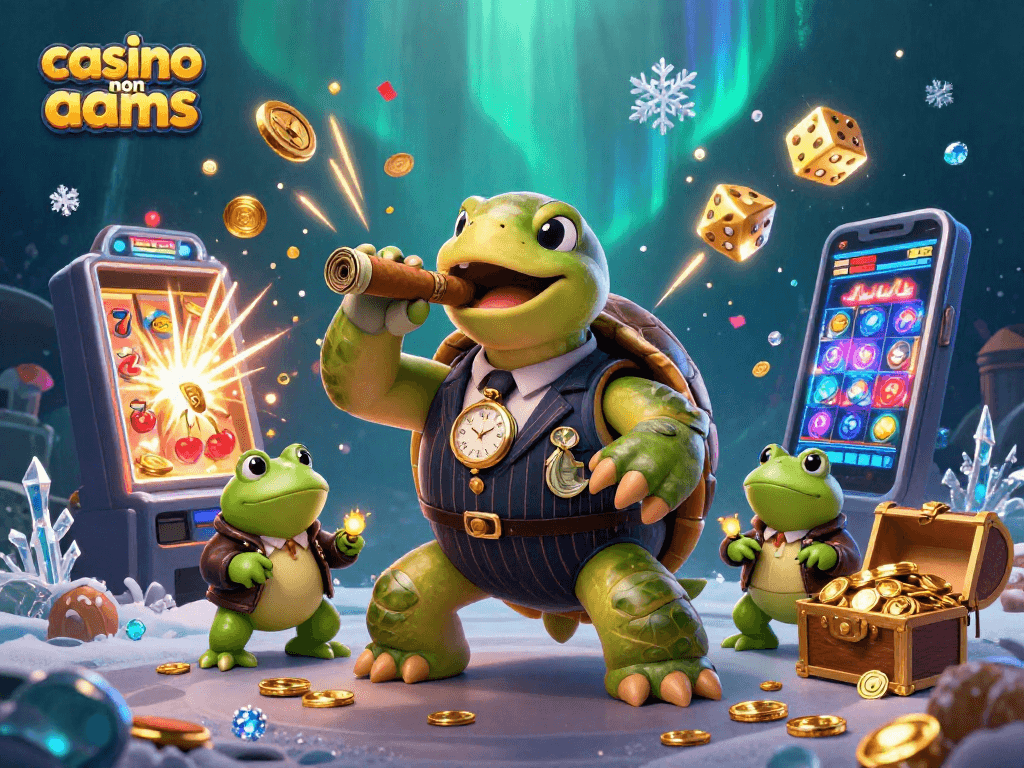 Gioca nei casinò non AAMS con luci di fuochi d'artificio, simboli e slot machine.