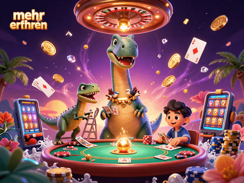 Merging gaming experiences with mehr erfahren to engage players through vibrant casino animation.