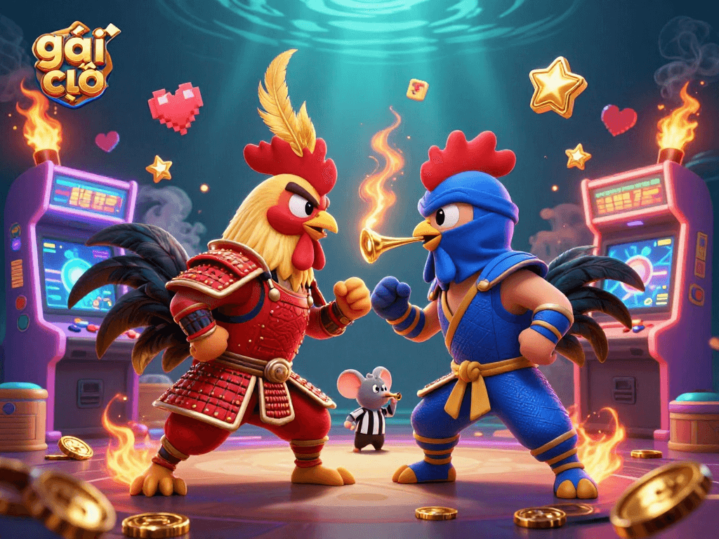 Engage with the thrilling standoff between rookies in the gambling world, featuring the oyun 'gái gọi' in an energetic casino setting.