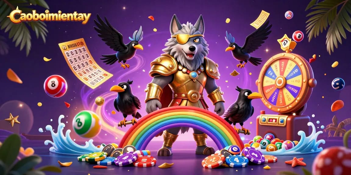 Experience thrilling actions in caoboimientay with a colorful casino-themed fantasy illustration.