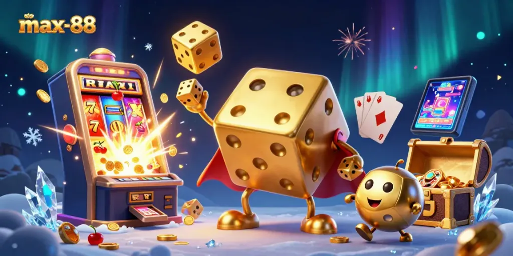 Experience the thrill of gaming at max-88 with golden dice and jackpots bursting with excitement.