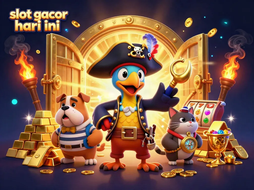 Spin the reels with excitement at slot gacor hari ini, featuring treasure and slot symbols.