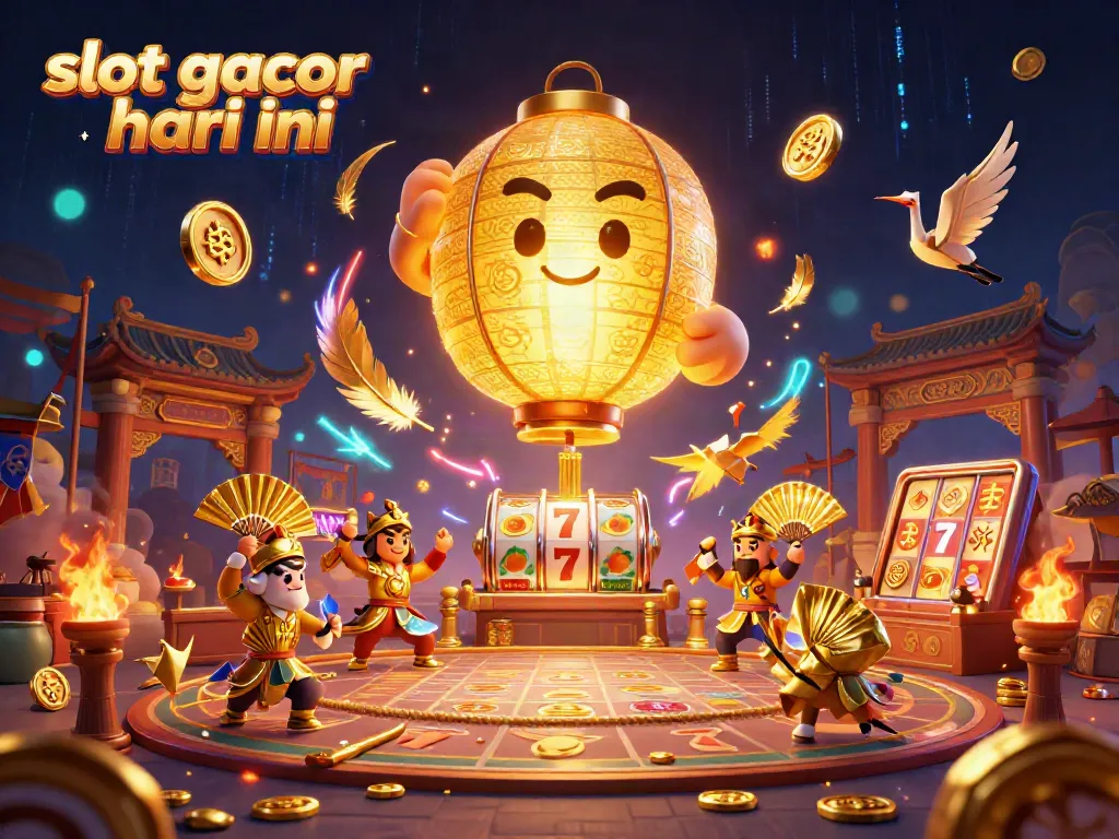 Experience thrilling excitement with slot gacor hari ini in this vibrant 3D casino illustration.