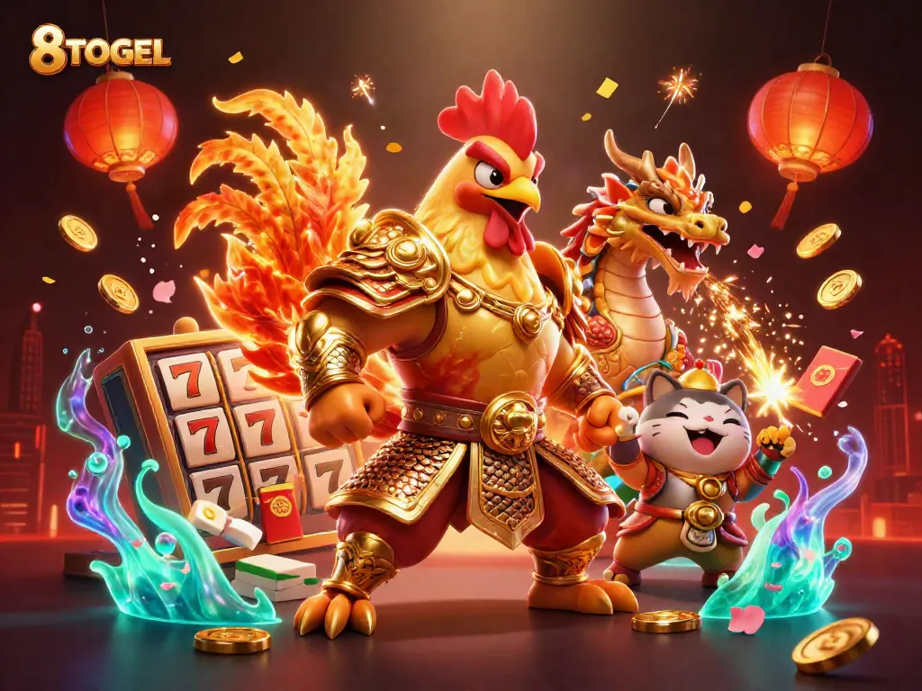 Engage in excitement at 8TOGEL with our vibrant representation of dynamic casino elements.