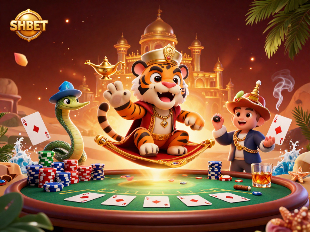 SHBET offers dynamic gambling experiences in a vibrant 3D casino celebration.