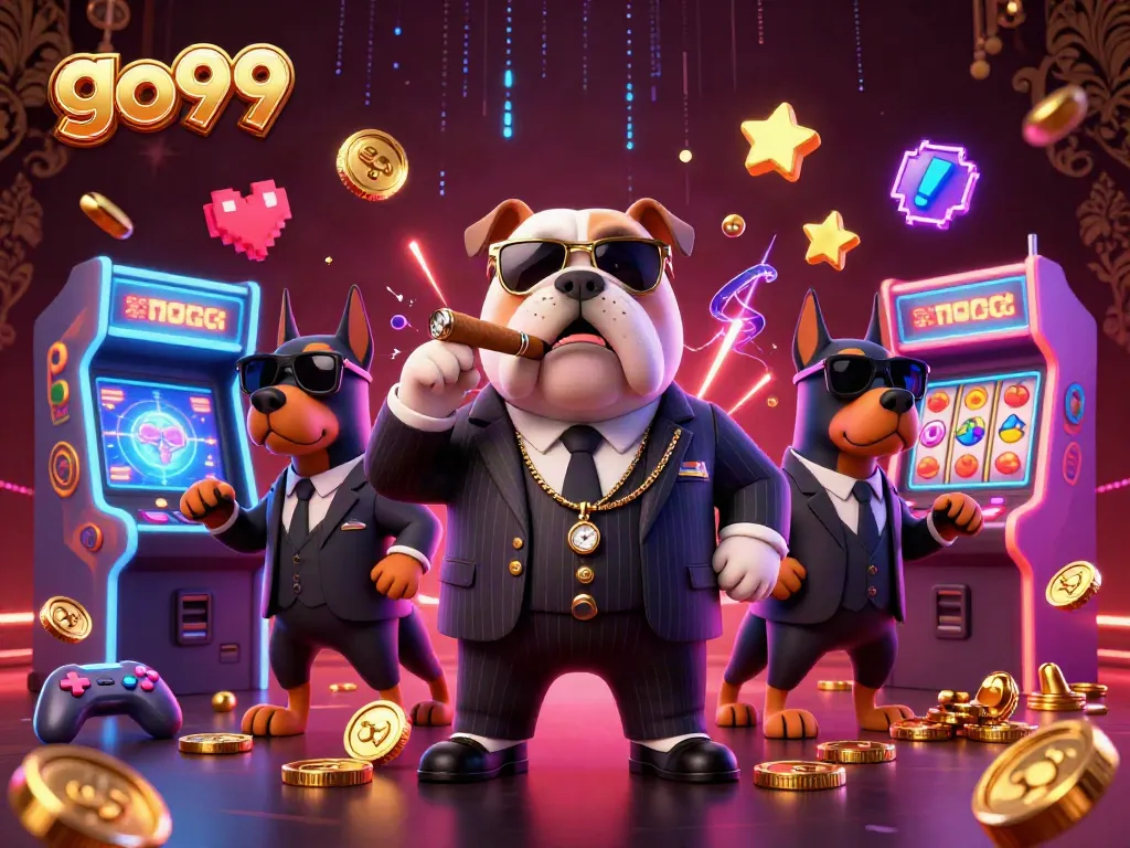 Engage with go99's thrilling casino experience featuring colorful arcade games and dynamic characters.