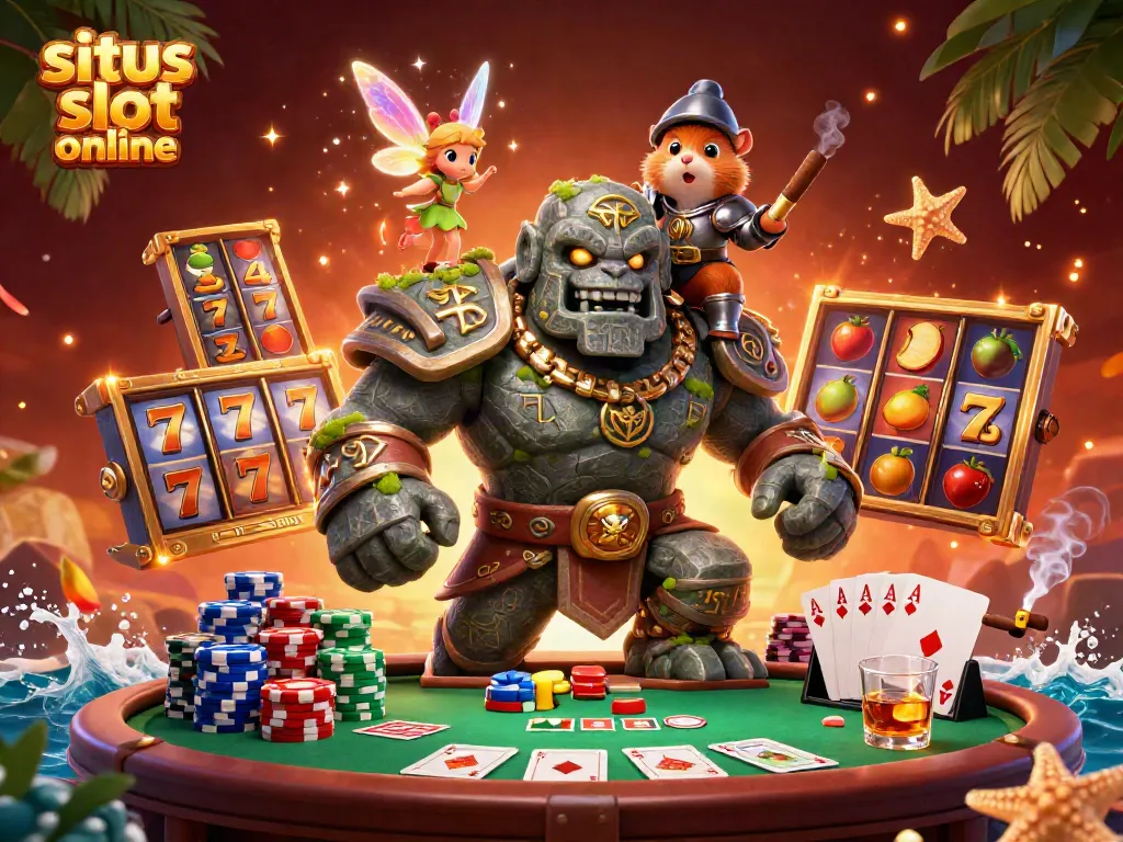 Menangkan jackpot di situs slot online dengan keberuntungan gulungan berputar dan simbol buah yang berkilauan.