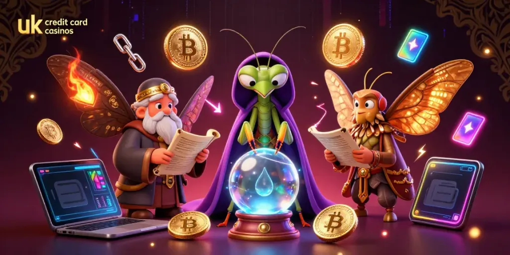 Engage with the vibrant scene of uk credit card casinos featuring mystical characters and dynamic gaming elements.