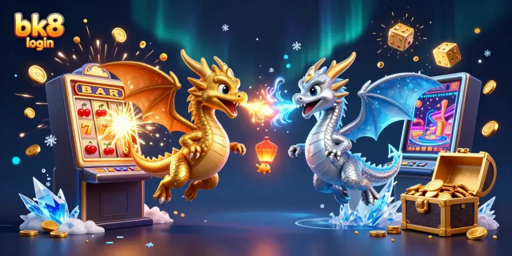 Engage with thrilling gaming at bk8 login, featuring dynamic gaming elements and vibrant casino visuals.