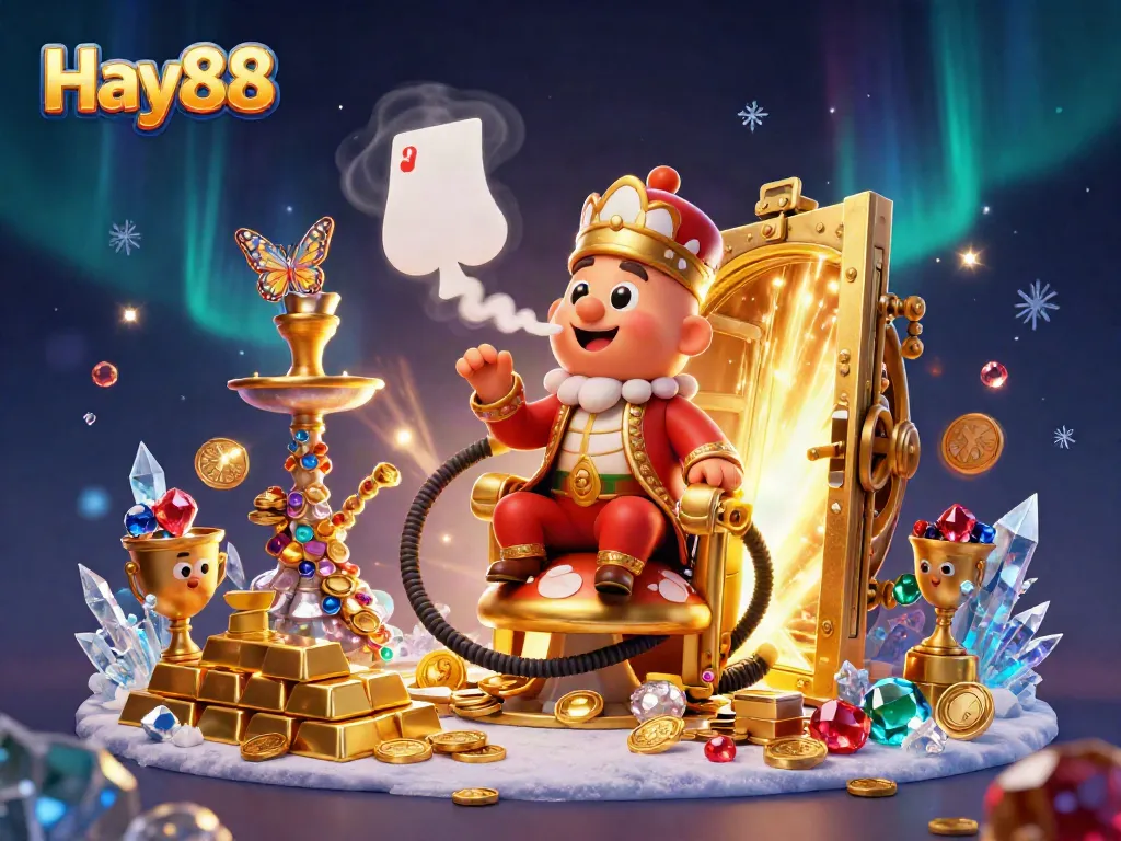 Experience the excitement of Hay88 Casino with 3D characters and vibrant casino elements, capturing the thrill of gaming.