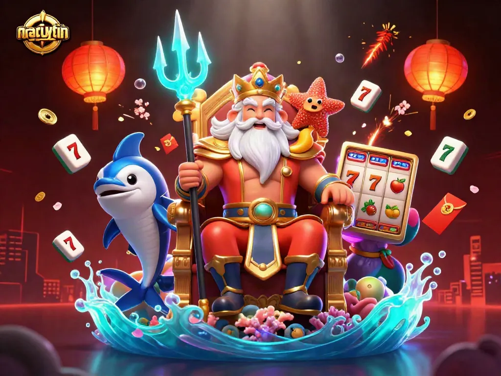 Experience the excitement of nhacaiuytin with vibrant 3D casino elements and captivating characters.