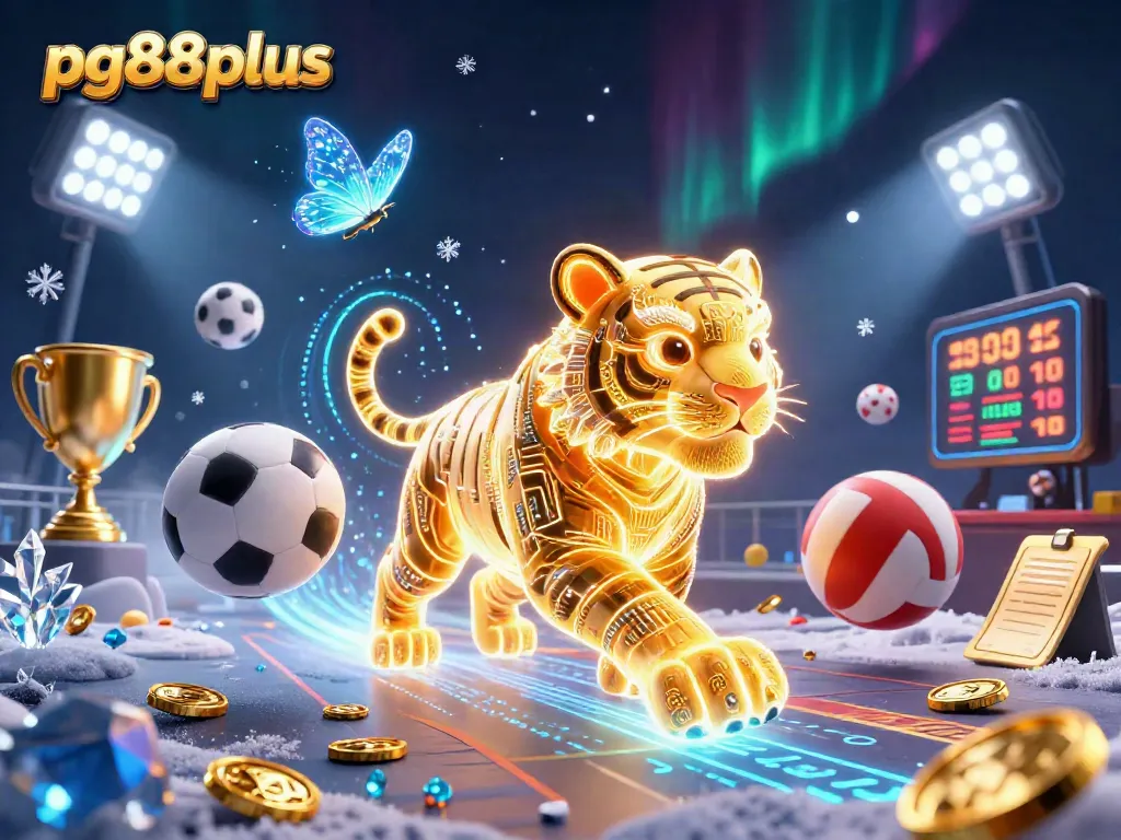 Experience thrilling gaming action at pg88plus with vibrant 3D casino characters and dynamic sports elements.