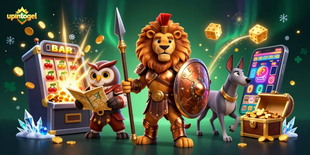 Menangi jackpot di upintogel dengan karakter berani dan mesin slot mengagumkan.