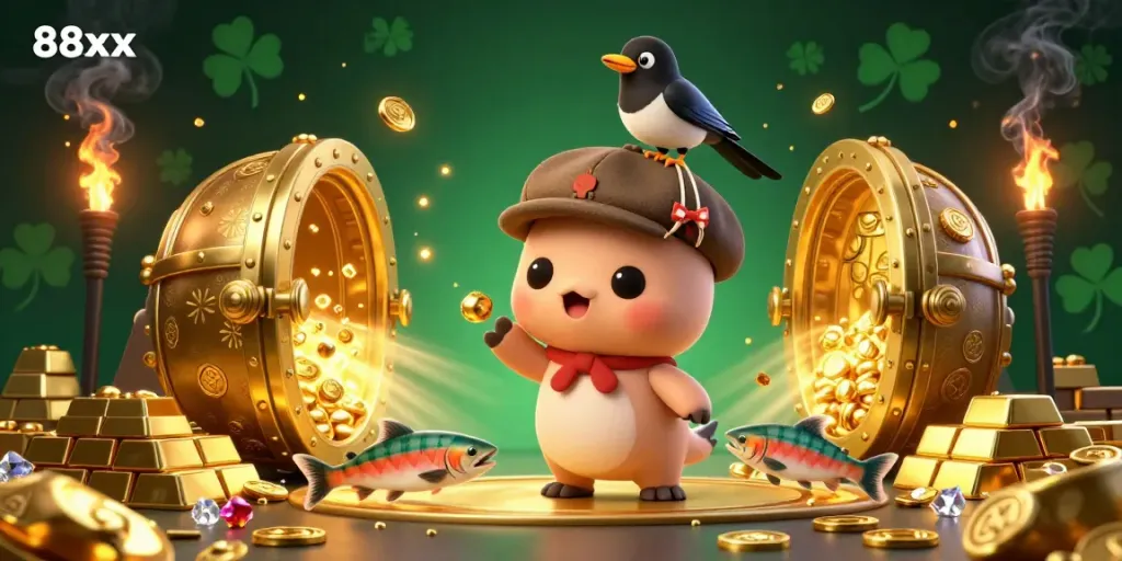 Experience the thrilling adventure at 88xx casino with baby Nessie and sparkling treasures.