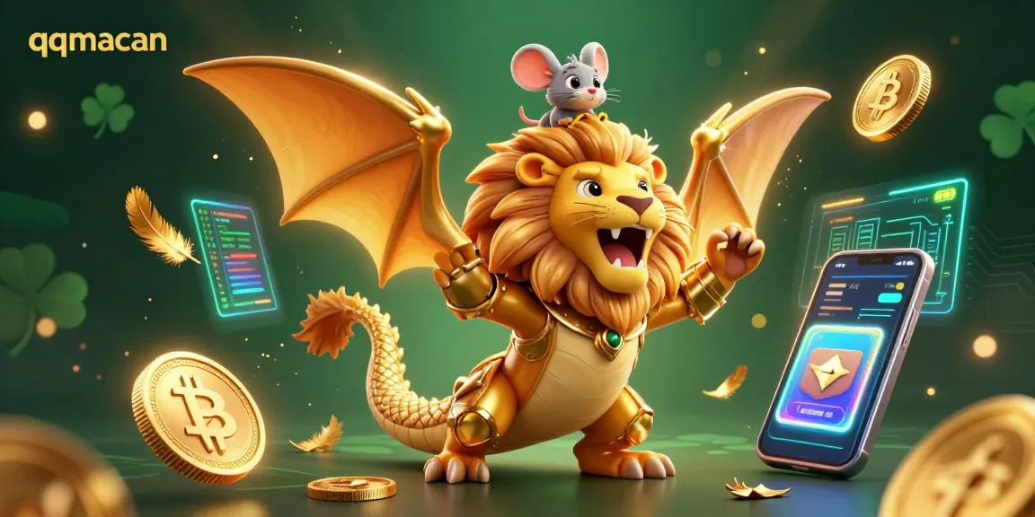 Experience legendary wins with qqmacan in an ultra-detailed casino-themed crypto scene.